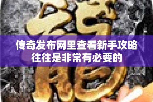 传奇发布网里查看新手攻略往往是非常有必要的-图1