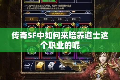 传奇SF中如何来培养道士这个职业的呢-图1