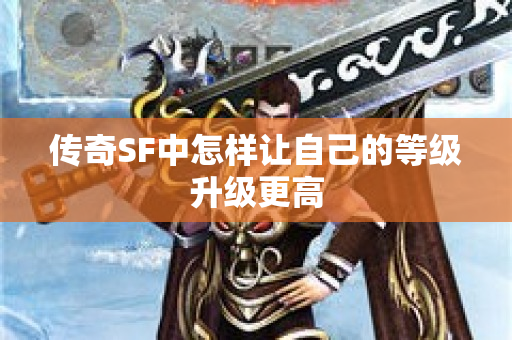 传奇SF中怎样让自己的等级升级更高-图1