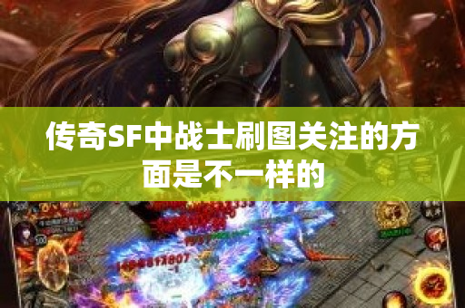 传奇SF中战士刷图关注的方面是不一样的-图1