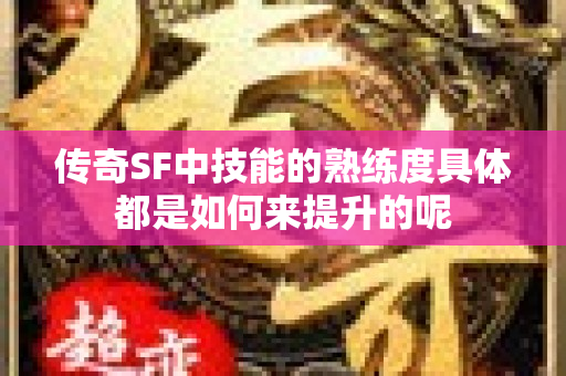 传奇SF中技能的熟练度具体都是如何来提升的呢-图1