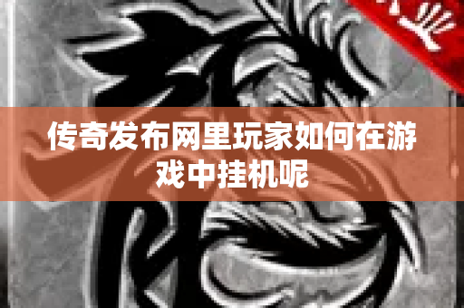 传奇发布网里玩家如何在游戏中挂机呢-图1
