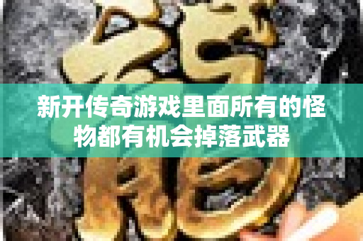 新开传奇游戏里面所有的怪物都有机会掉落武器-图1